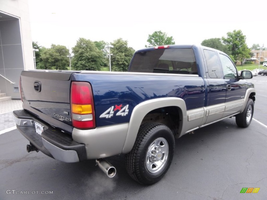 1999 Silverado 2500 LS Extended Cab 4x4 - Indigo Blue Metallic / Graphite photo #9