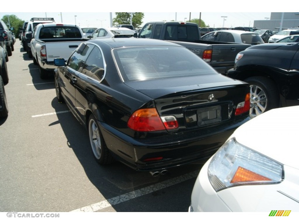 2001 3 Series 330i Coupe - Jet Black / Grey photo #3