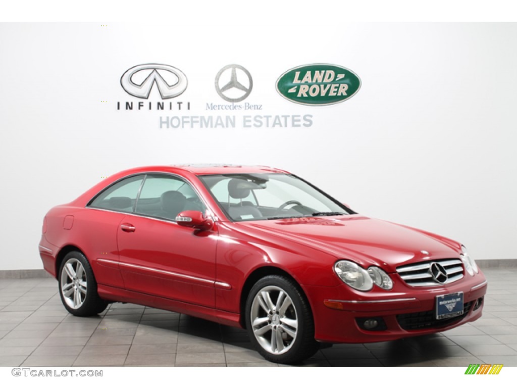2006 CLK 350 Coupe - Mars Red / Black photo #1
