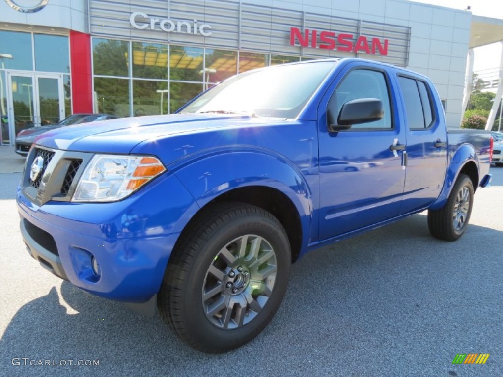 Metallic Blue Nissan Frontier