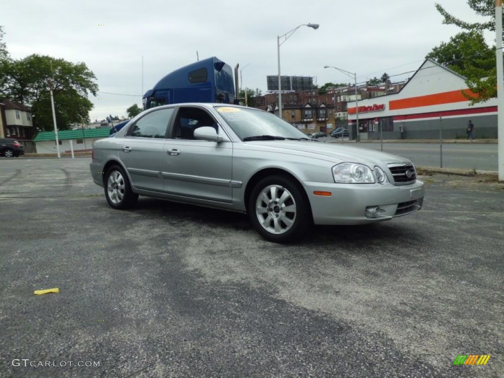 2005 Optima LX V6 - Diamond Silver / Gray photo #2