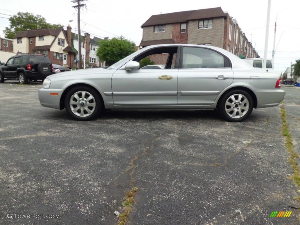 2005 Optima LX V6 - Diamond Silver / Gray photo #8