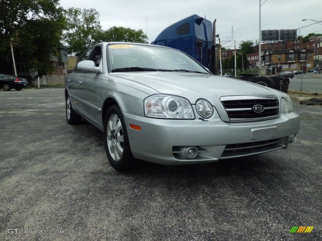 2005 Optima LX V6 - Diamond Silver / Gray photo #14