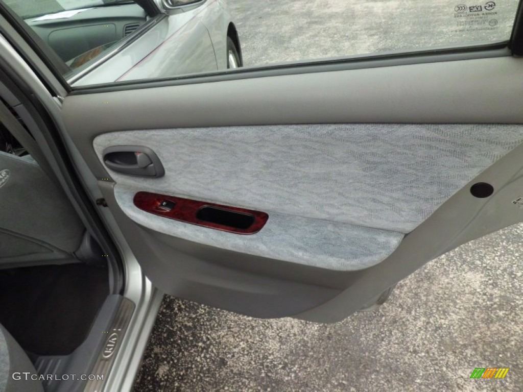 2005 Optima LX V6 - Diamond Silver / Gray photo #25