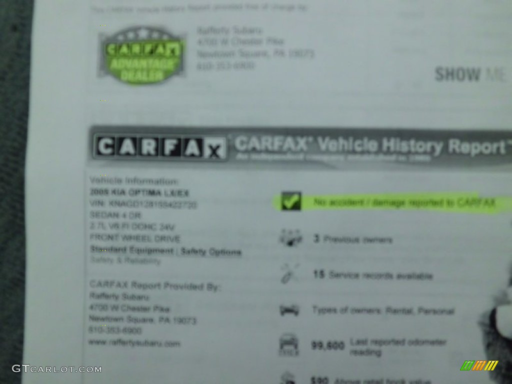 2005 Optima LX V6 - Diamond Silver / Gray photo #50