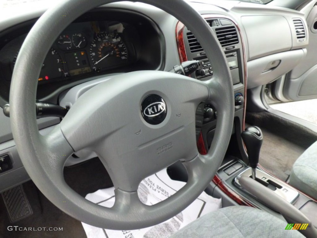 2005 Optima LX V6 - Diamond Silver / Gray photo #60