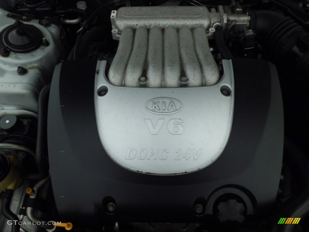 2005 Optima LX V6 - Diamond Silver / Gray photo #79