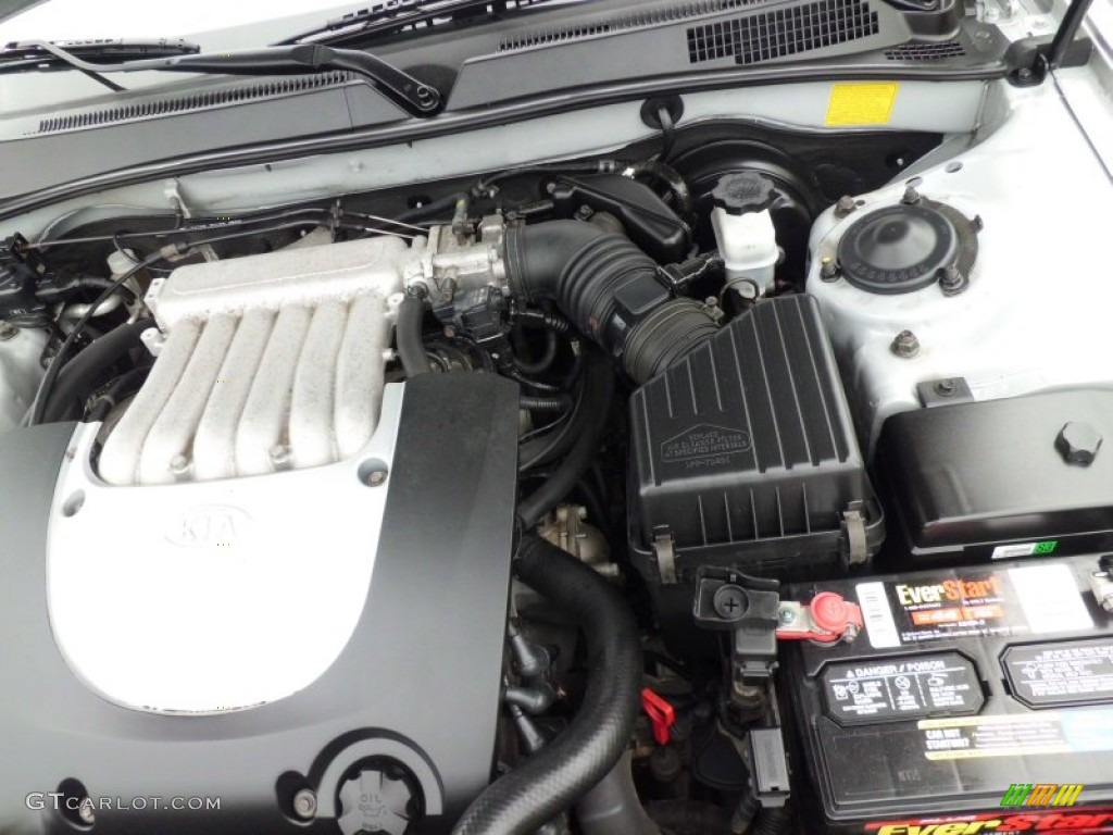 2005 Optima LX V6 - Diamond Silver / Gray photo #87