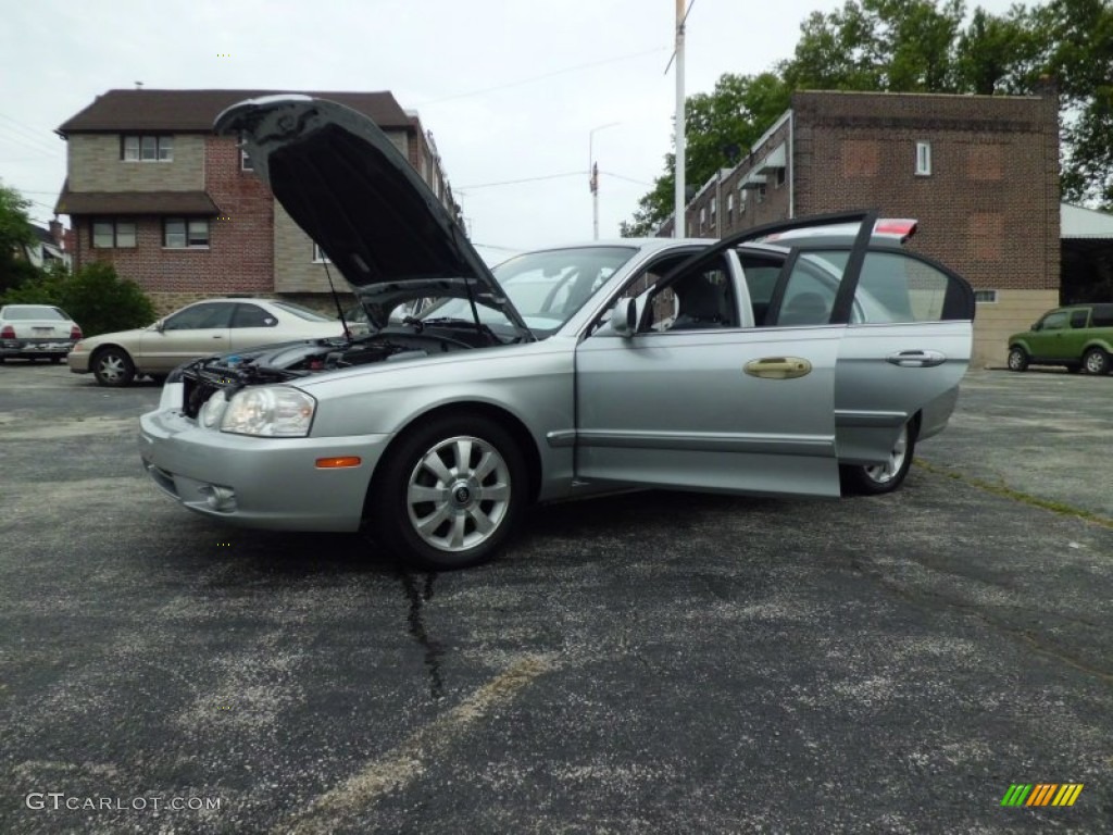 2005 Optima LX V6 - Diamond Silver / Gray photo #91