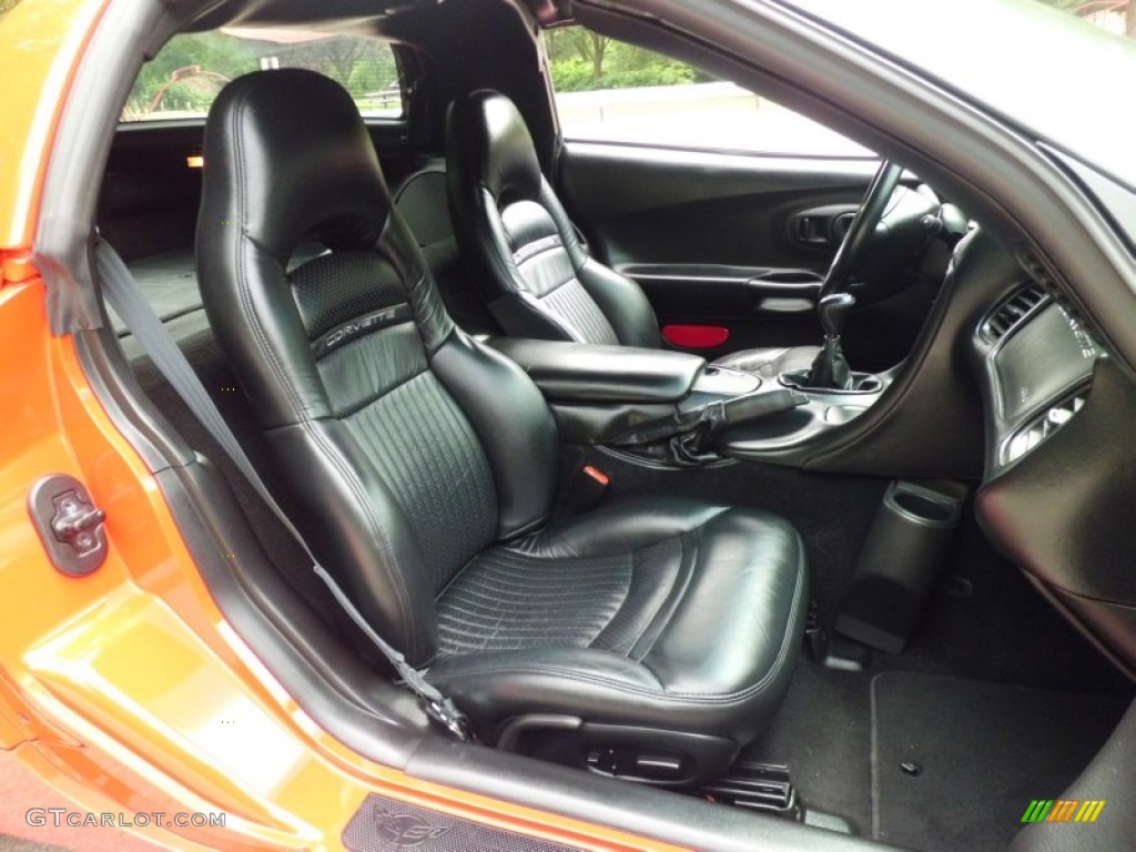 Black Interior 2000 Chevrolet Corvette Coupe Photo #66865393