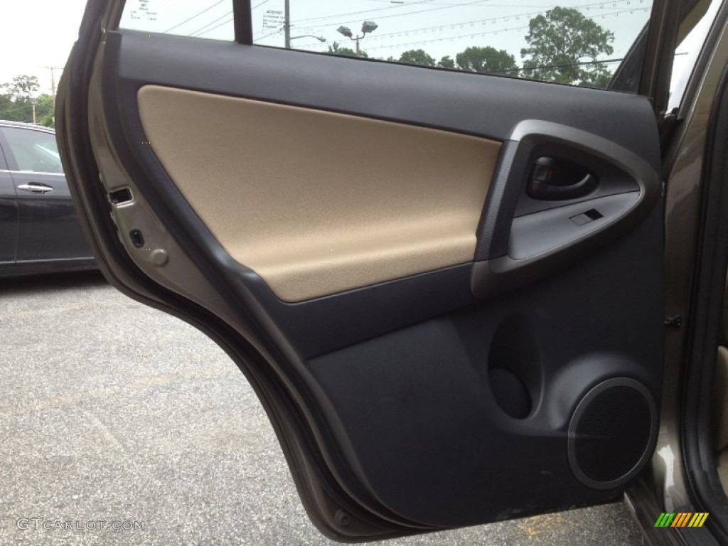 2011 Toyota RAV4 I4 4WD Sand Beige Door Panel Photo #66865784