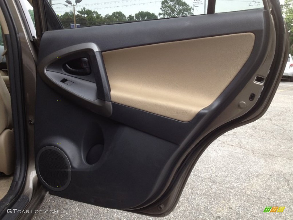2011 Toyota RAV4 I4 4WD Sand Beige Door Panel Photo #66865805