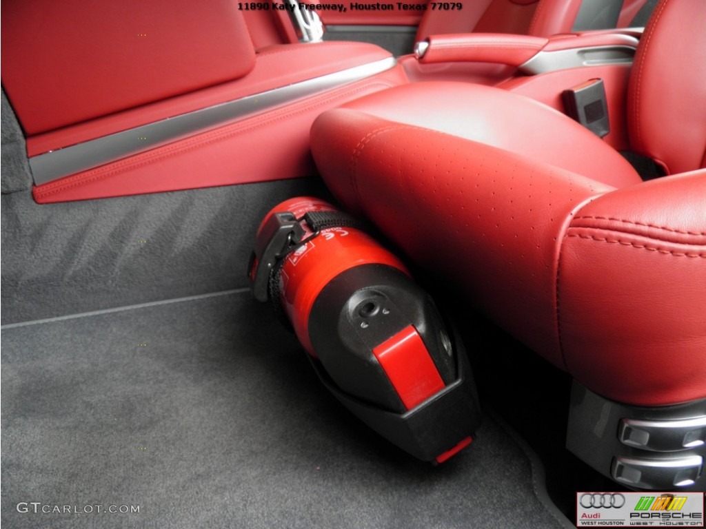 2011 911 Turbo Coupe - Meteor Grey Metallic / Carrera Red photo #10