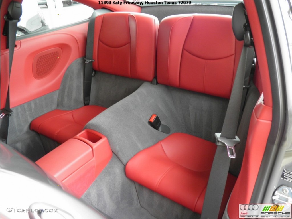 2011 911 Turbo Coupe - Meteor Grey Metallic / Carrera Red photo #15