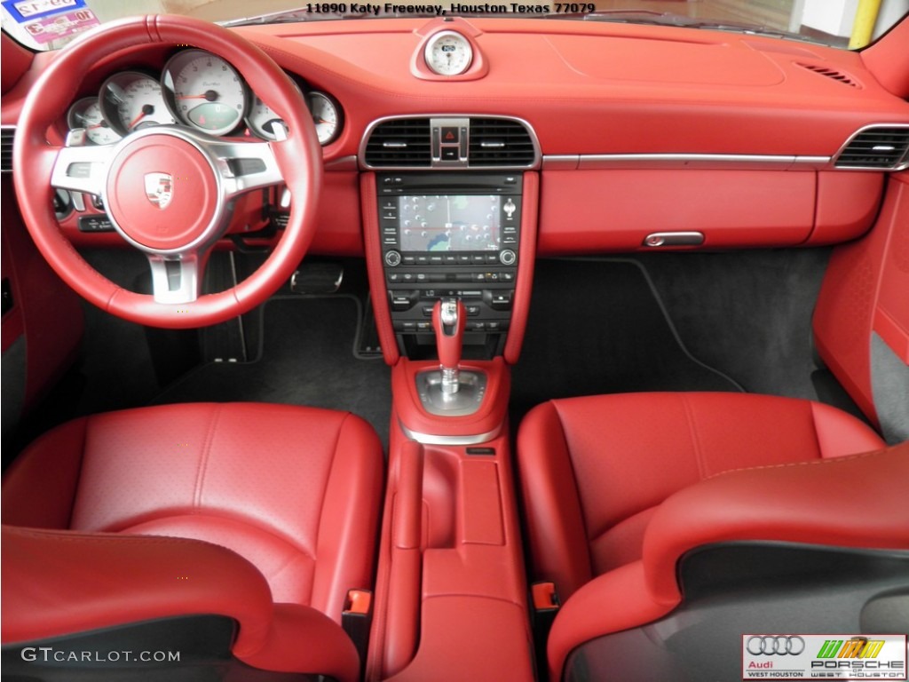 2011 911 Turbo Coupe - Meteor Grey Metallic / Carrera Red photo #16