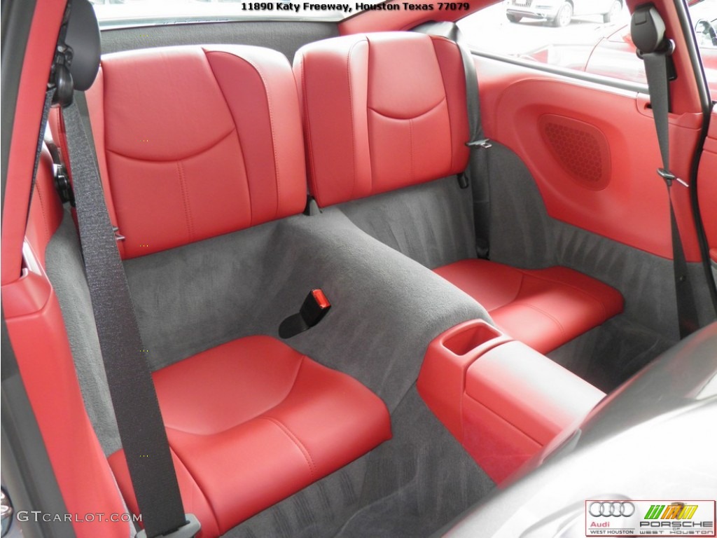 2011 911 Turbo Coupe - Meteor Grey Metallic / Carrera Red photo #28