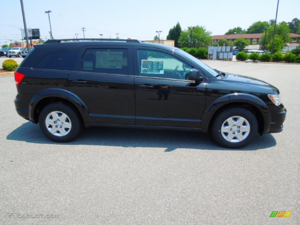 2012 Journey SE - Brilliant Black Crystal Pearl / Black photo #3