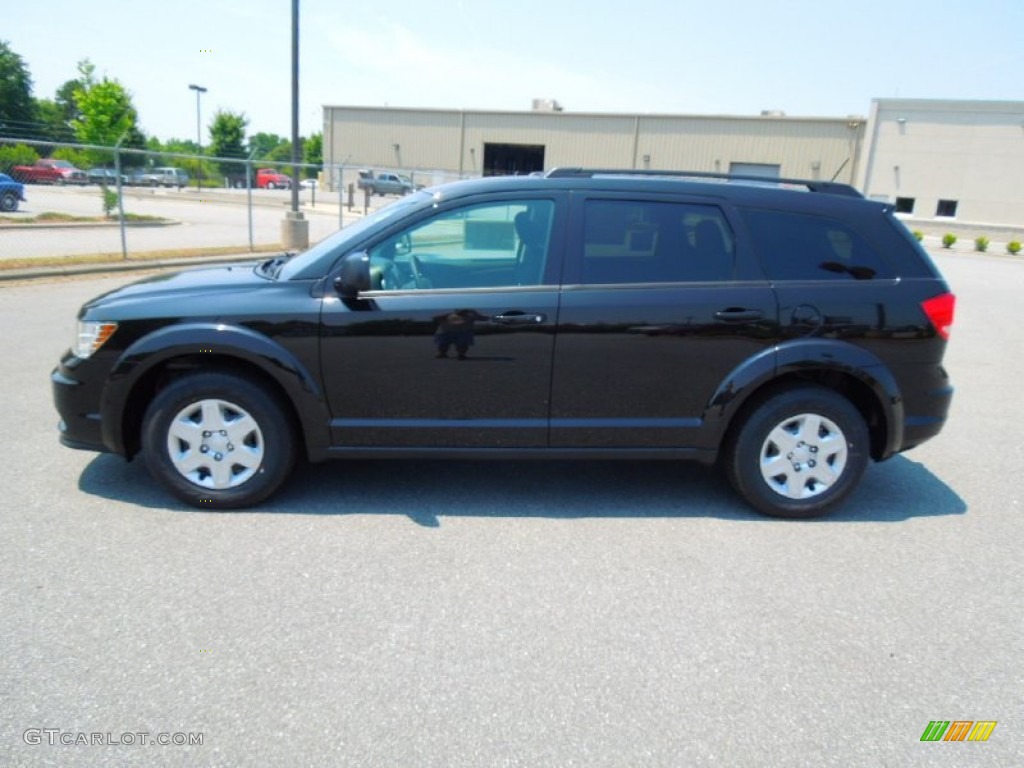 2012 Journey SE - Brilliant Black Crystal Pearl / Black photo #4