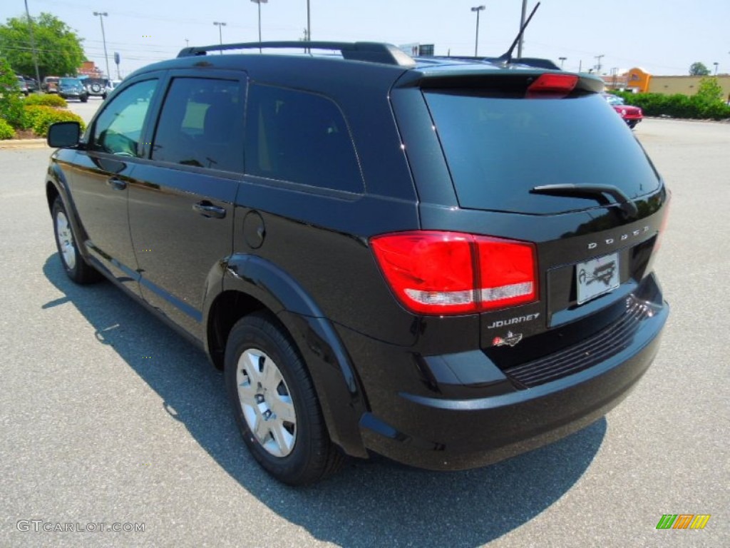 2012 Journey SE - Brilliant Black Crystal Pearl / Black photo #5