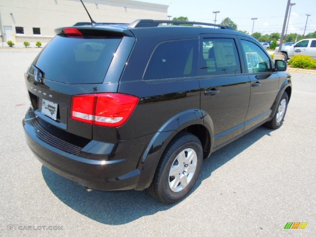 2012 Journey SE - Brilliant Black Crystal Pearl / Black photo #6