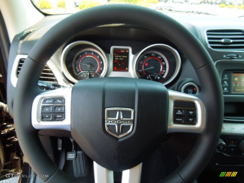 2012 Journey SE - Brilliant Black Crystal Pearl / Black photo #15