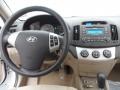 Beige 2007 Hyundai Elantra GLS Sedan Dashboard
