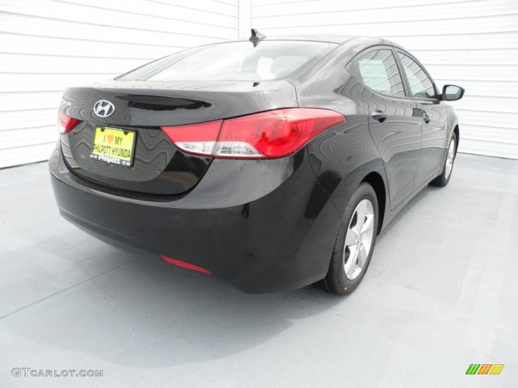 2013 Elantra GLS - Black / Gray photo #3