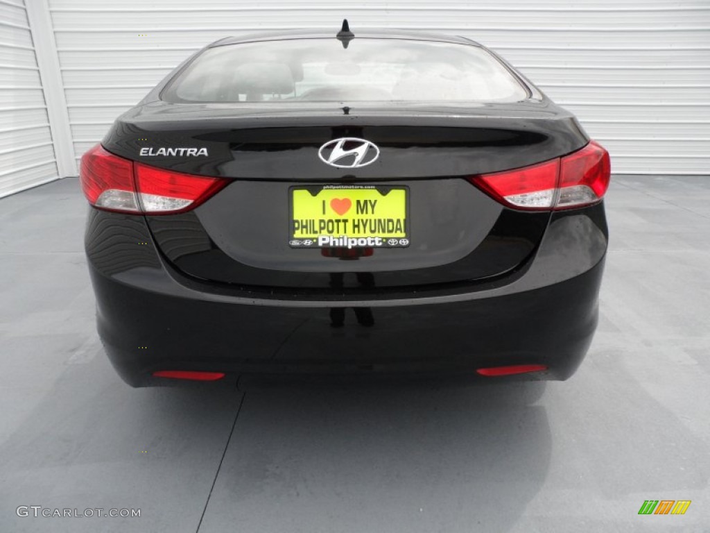 2013 Elantra GLS - Black / Gray photo #4