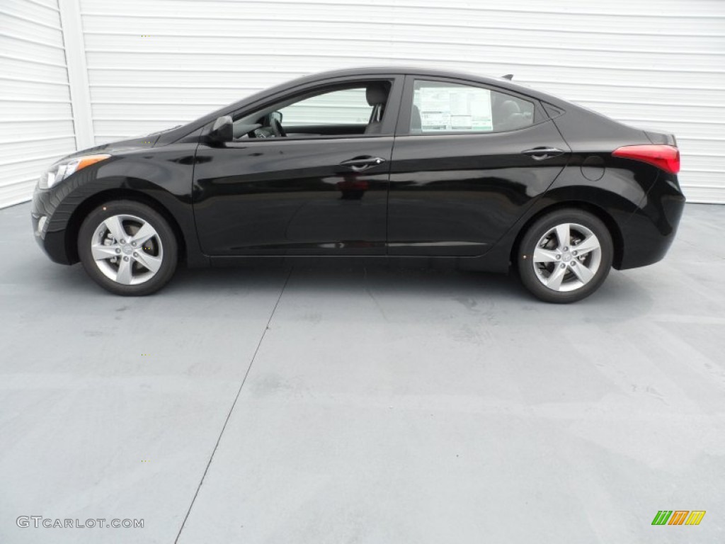 2013 Elantra GLS - Black / Gray photo #6