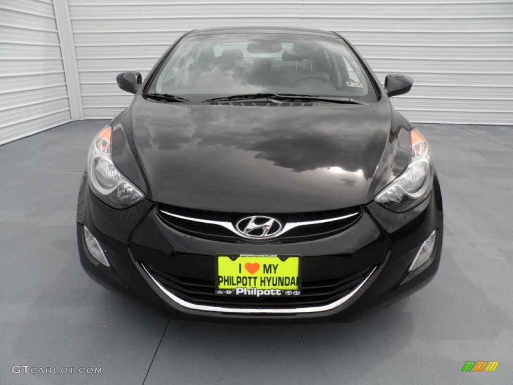 2013 Elantra GLS - Black / Gray photo #8