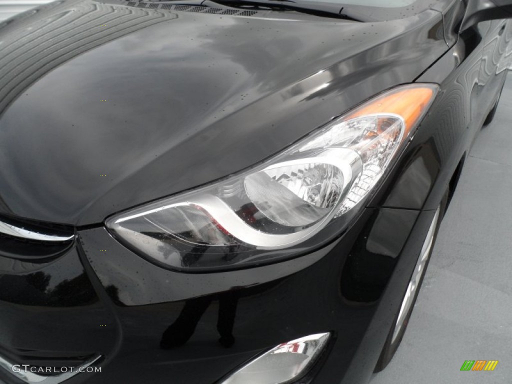 2013 Elantra GLS - Black / Gray photo #9