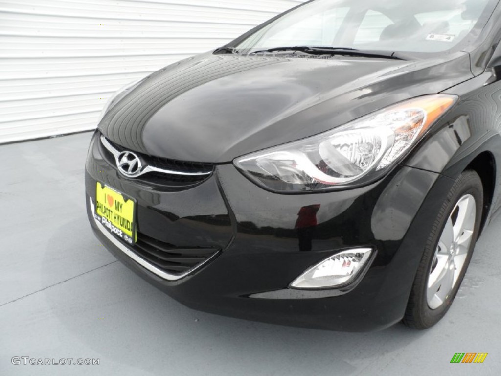 2013 Elantra GLS - Black / Gray photo #10