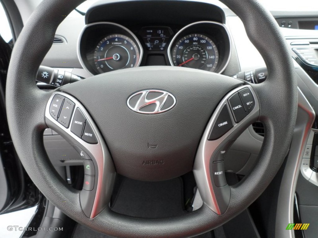 2013 Elantra GLS - Black / Gray photo #30