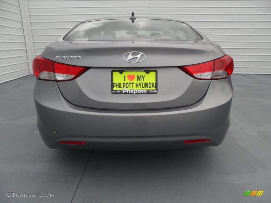 2013 Elantra GLS - Titanium Gray Metallic / Gray photo #4