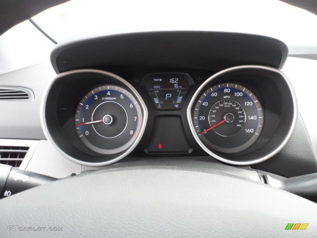 2013 Elantra GLS - Titanium Gray Metallic / Gray photo #31