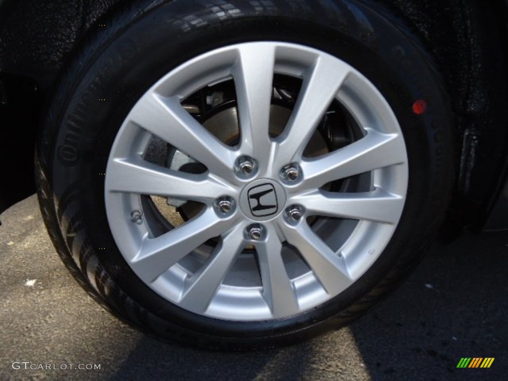 2012 Civic EX-L Sedan - Polished Metal Metallic / Gray photo #9