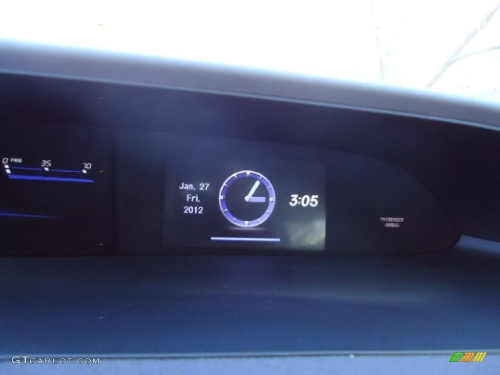 2012 Civic EX-L Sedan - Polished Metal Metallic / Gray photo #23