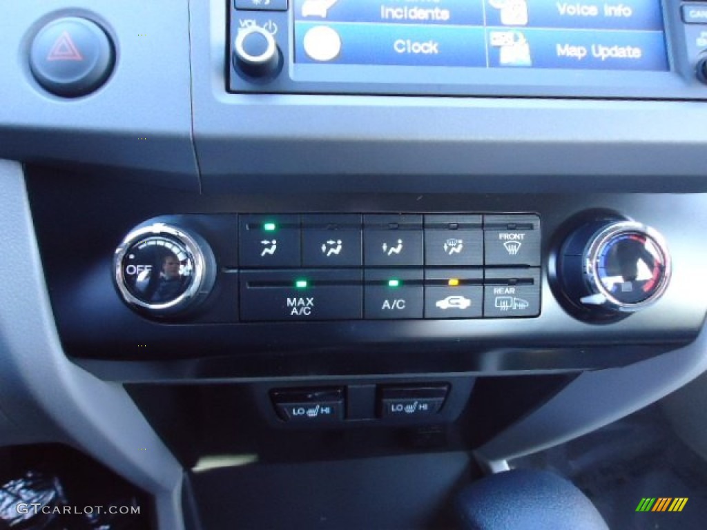 2012 Civic EX-L Sedan - Polished Metal Metallic / Gray photo #30