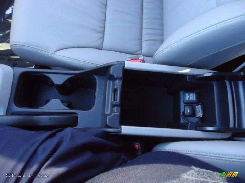 2012 Civic EX-L Sedan - Polished Metal Metallic / Gray photo #33