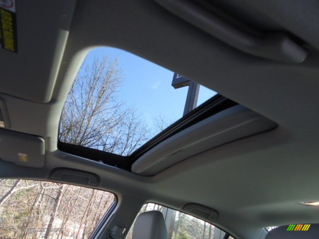 2012 Civic EX-L Sedan - Polished Metal Metallic / Gray photo #39