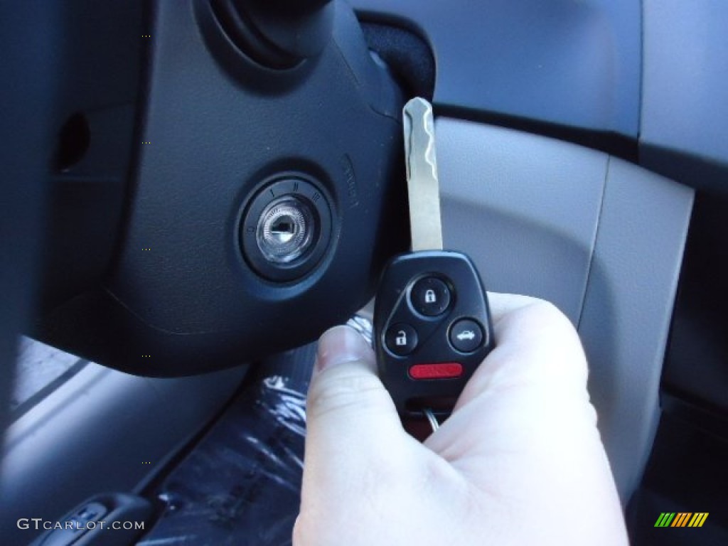 2012 Civic EX-L Sedan - Polished Metal Metallic / Gray photo #43