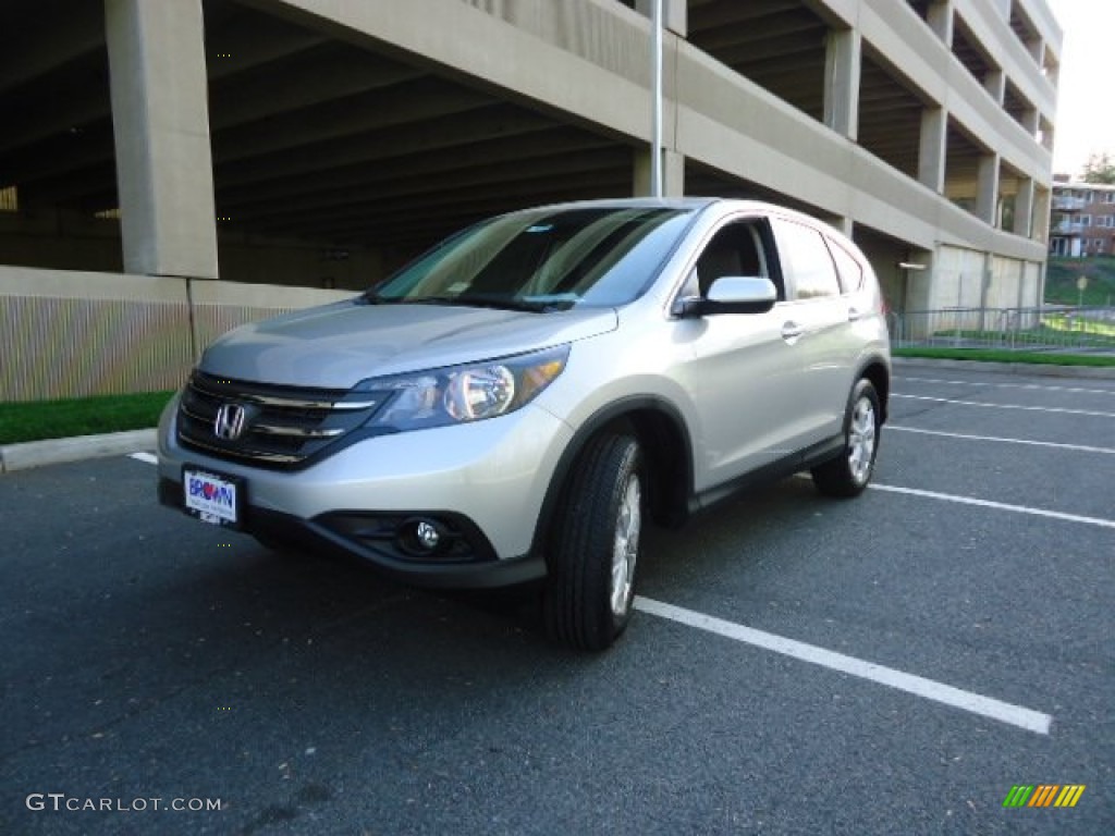 2012 CR-V EX 4WD - Alabaster Silver Metallic / Gray photo #3