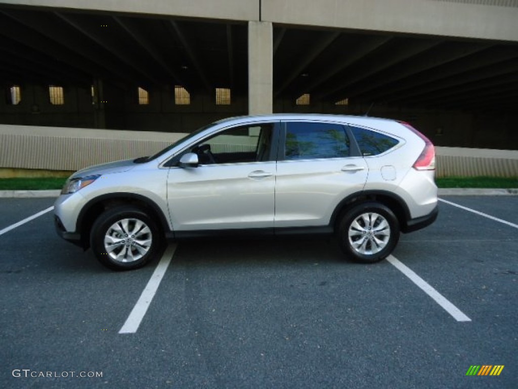 2012 CR-V EX 4WD - Alabaster Silver Metallic / Gray photo #4