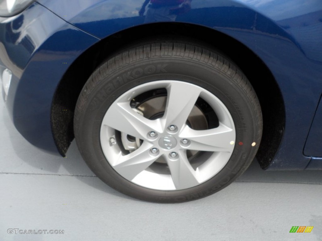 2013 Elantra GLS - Atlantic Blue / Beige photo #11