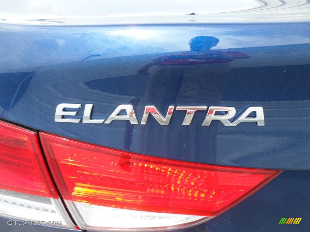 2013 Elantra GLS - Atlantic Blue / Beige photo #15