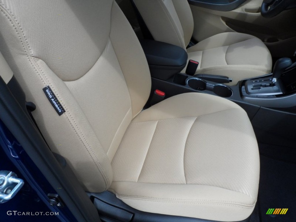 2013 Elantra GLS - Atlantic Blue / Beige photo #20