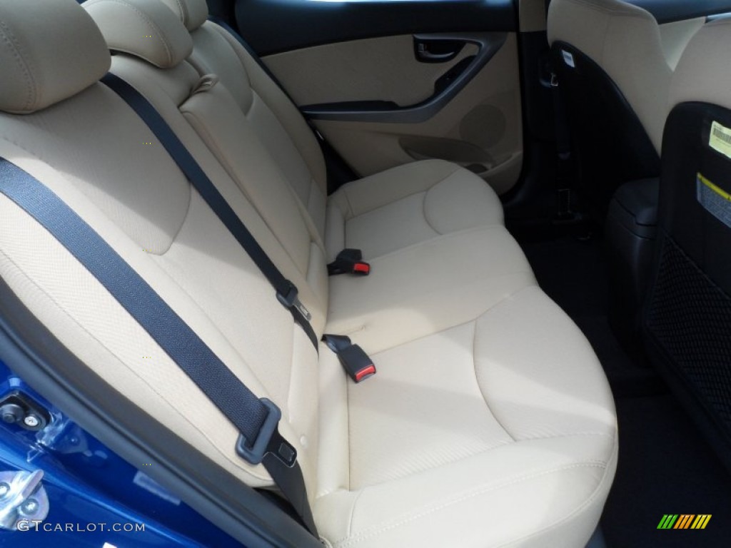 2013 Elantra GLS - Atlantic Blue / Beige photo #22