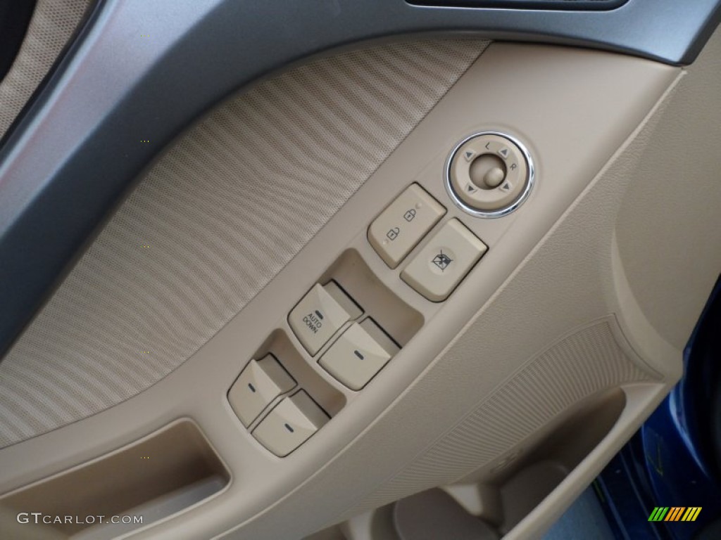 2013 Elantra GLS - Atlantic Blue / Beige photo #25