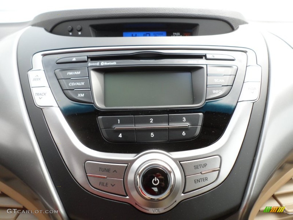 2013 Elantra GLS - Atlantic Blue / Beige photo #29