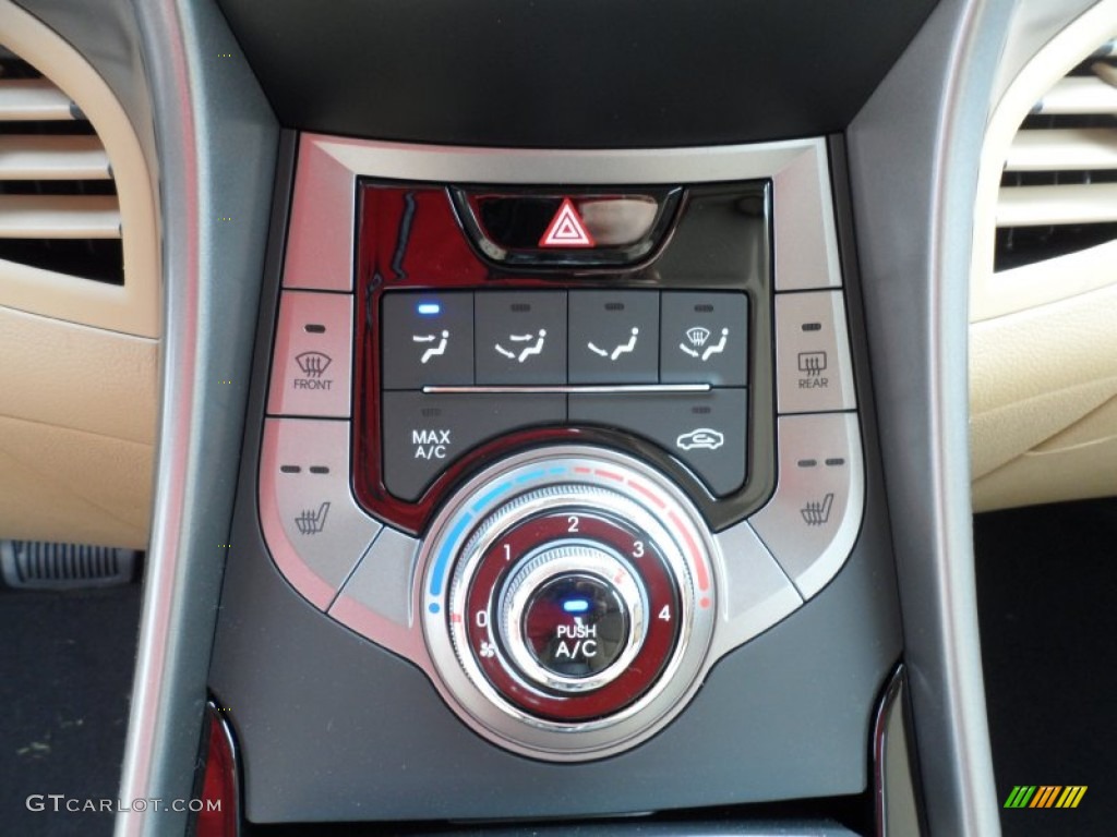 2013 Elantra GLS - Atlantic Blue / Beige photo #30